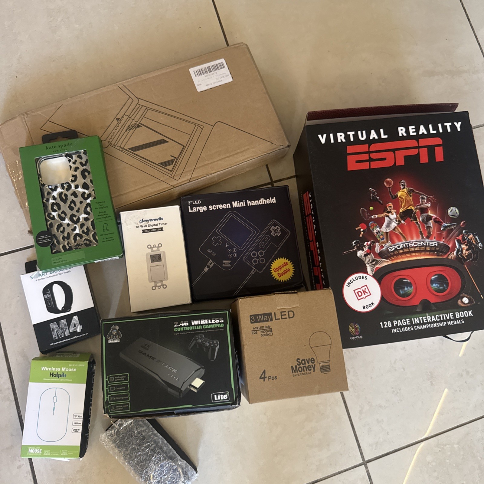 Mystery Loot Electronic General Box 10 Items Total See Description
