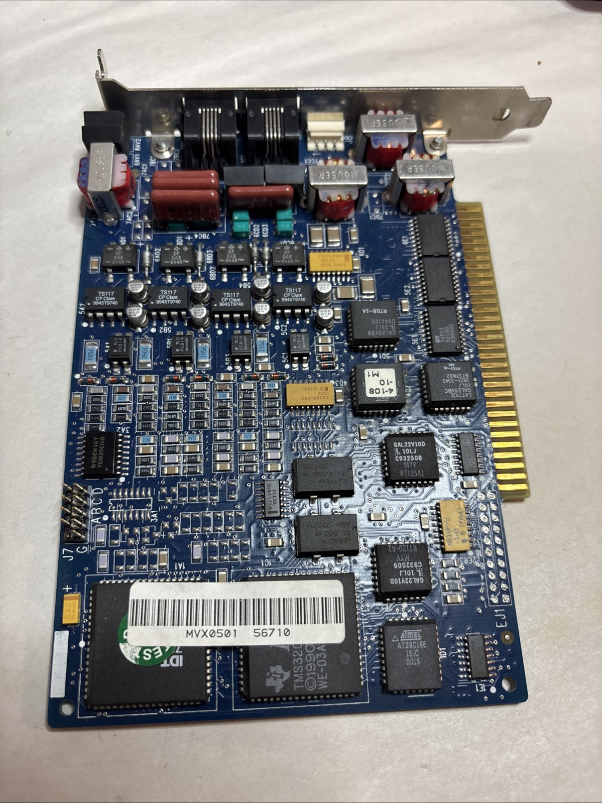 Rhetorex RDSP-M6 Voice Interface 2-Port ISA Card Telecommunications Macro MB132