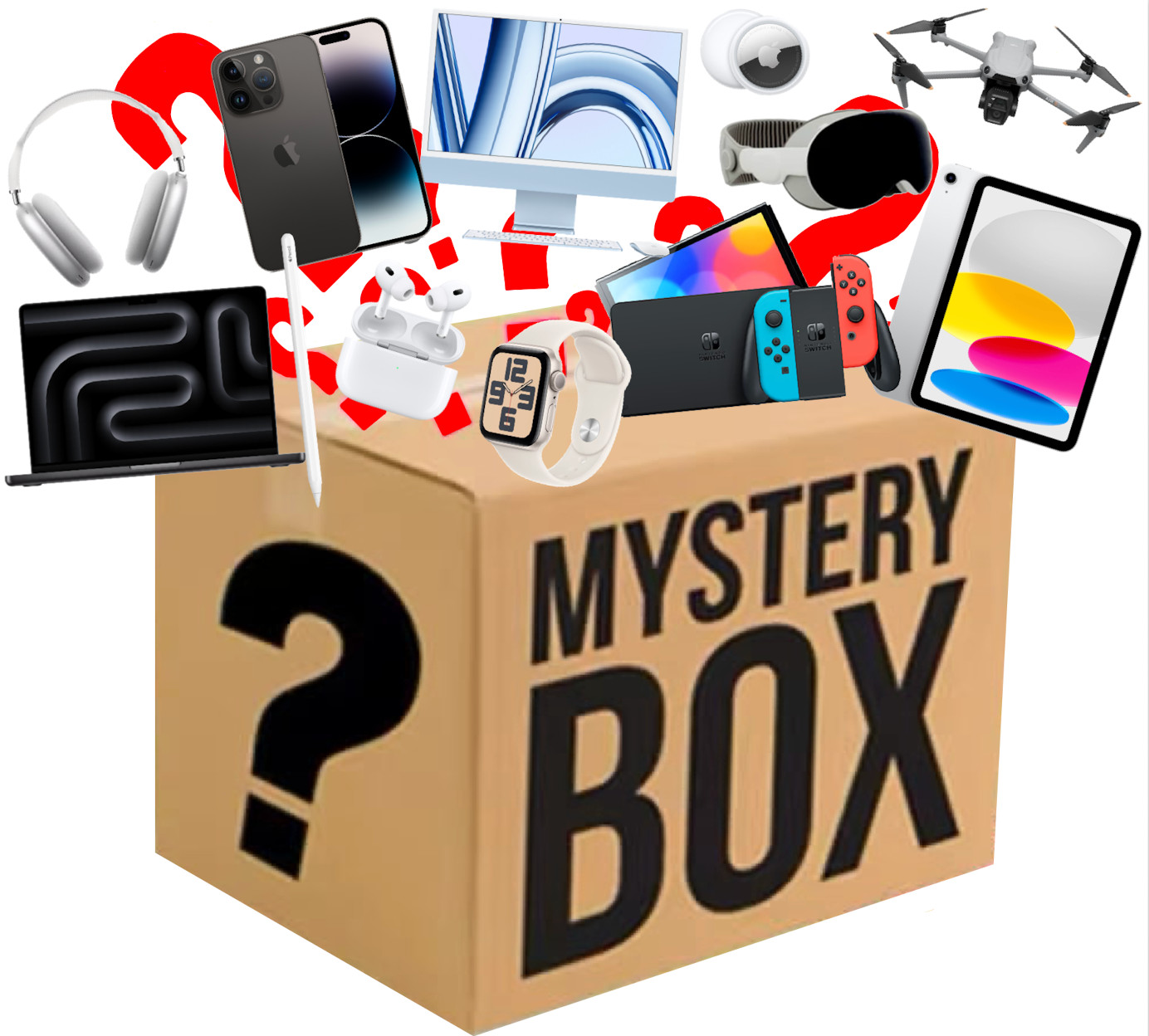 Mystery LootBox Christmas Gift (Guaranteed Apple Products & MORE) Authentic Tech