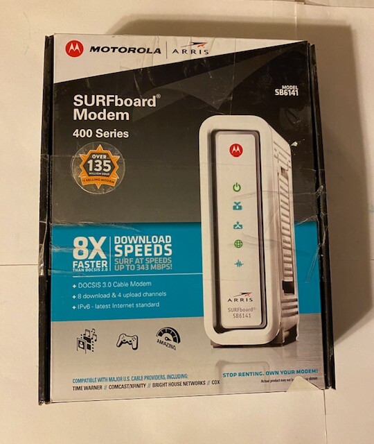 Arris Surfboard SB6141 Modem & Netgear N150 Wireless Router