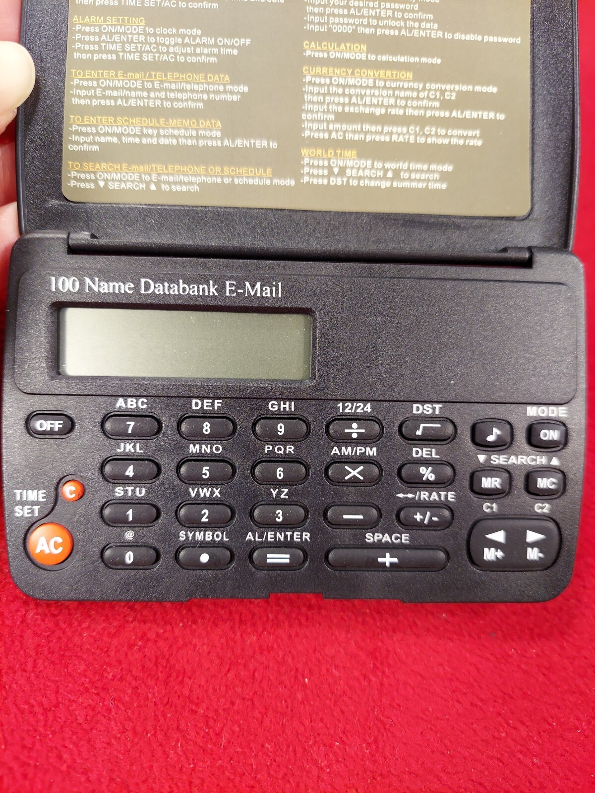Lot Of 3 Pocket Electronic Organizers UNTESTED PARTS ONLY