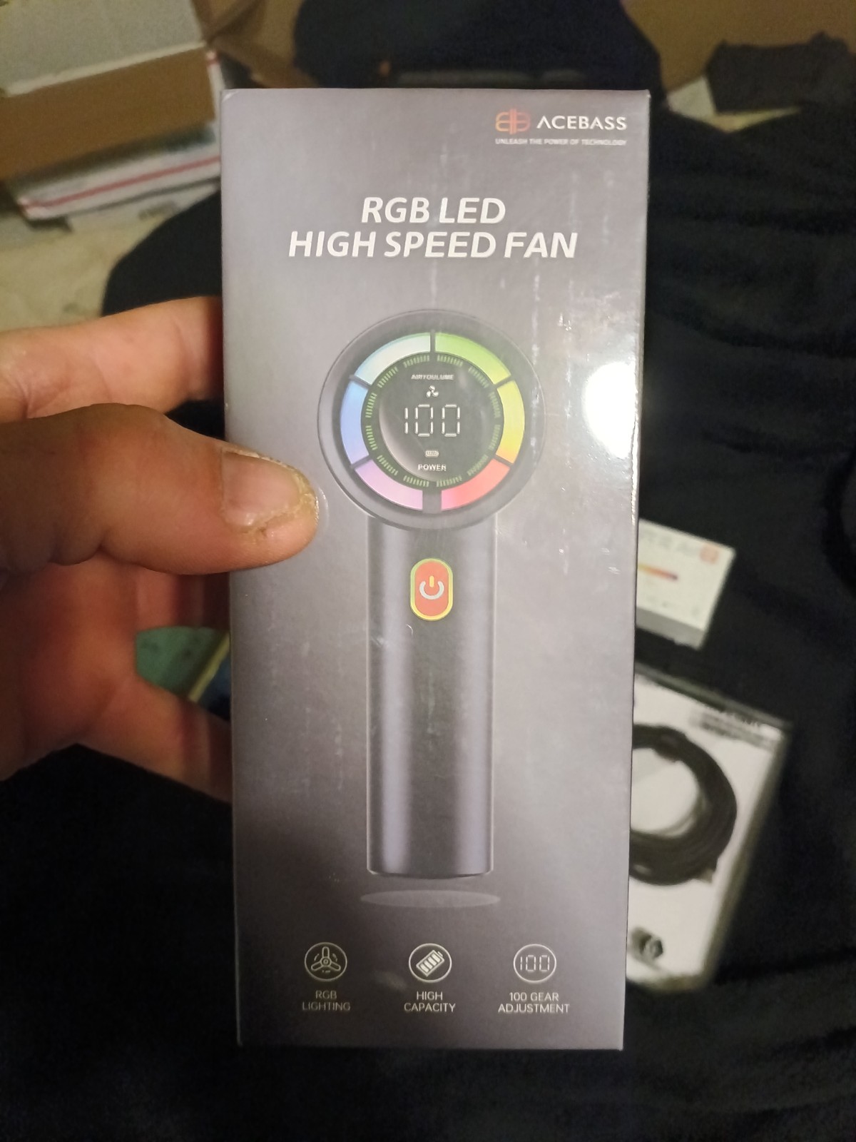Acebass, Blast, TopTech, Hwear Plus Electronics Lot: Watch, RGB Fan, Charger, C…