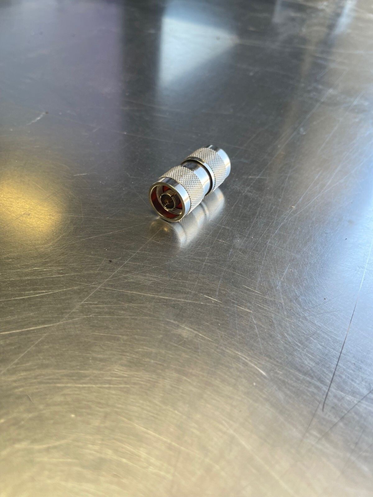 Coaxial Barrel Adapter, Type N-Male / Male