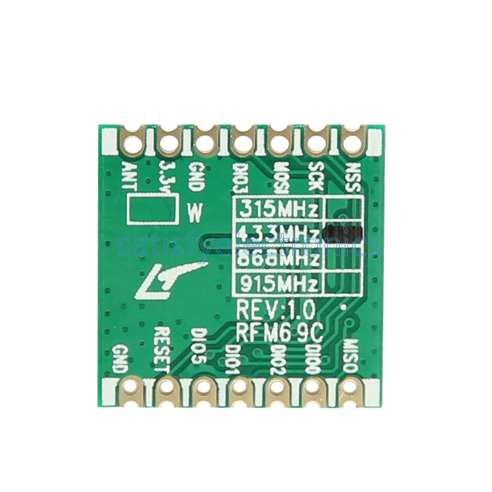 5PCS RFM69CW HopeRF 433Mhz Wireless Transceiver with RFM12B compatible Footprint