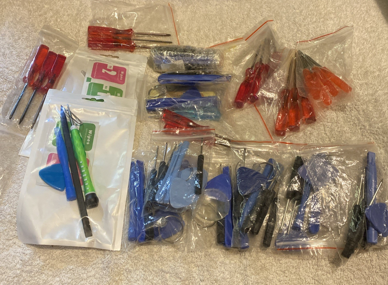 Big Lot of Micro Screwdrivers and electronics repair accessories