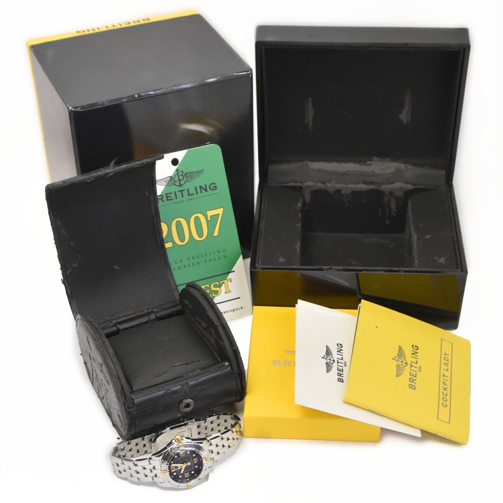 BREITLING Watch B71356 Cockpit Lady 8P Diamond Black Quartz 32mm Women’s w/Box