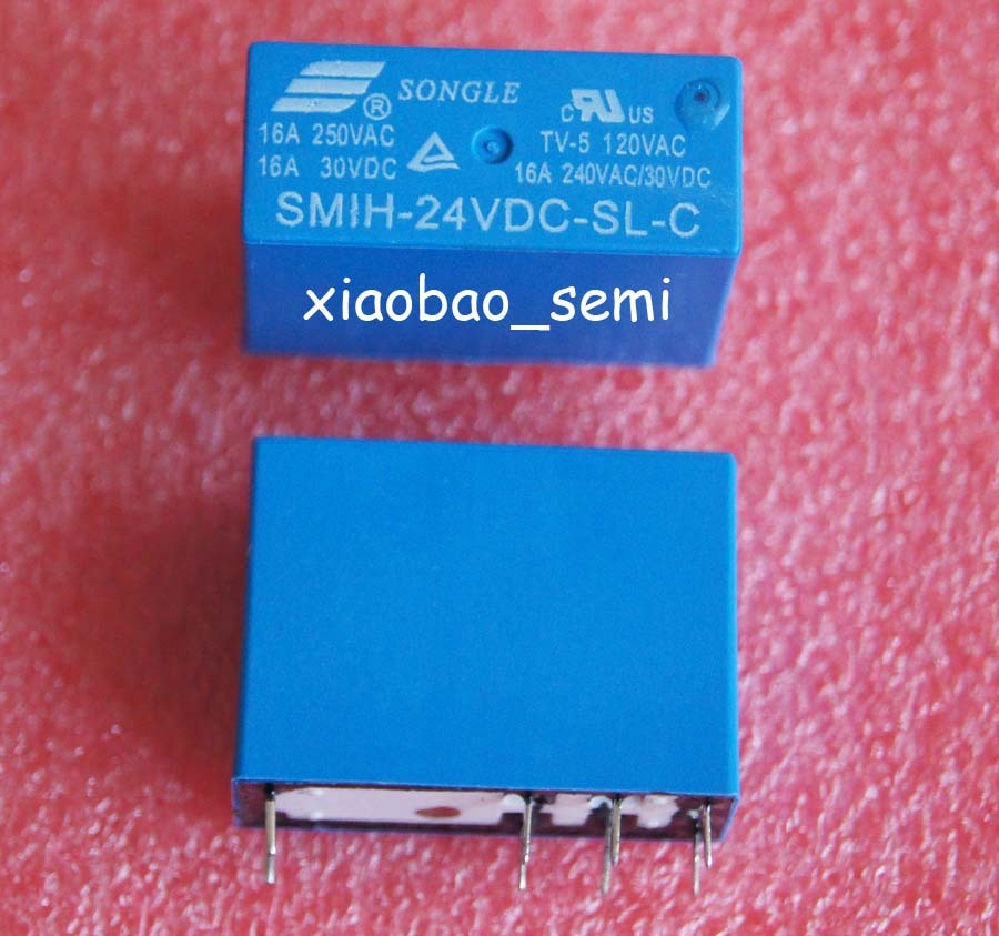 2PCS SMIH-24VDC-SL-C 24VDC ORIGINAL SONGLE Relay 8PIN