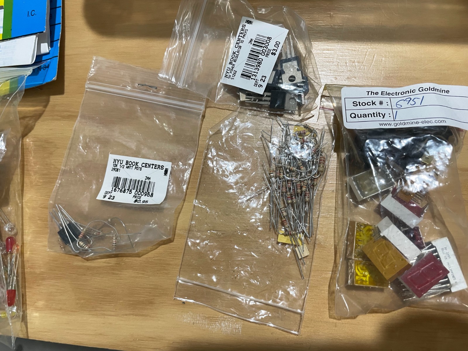 Box of Electronics – Box 2 – The Electronic Goldmine – Japanese Kits – Jameco