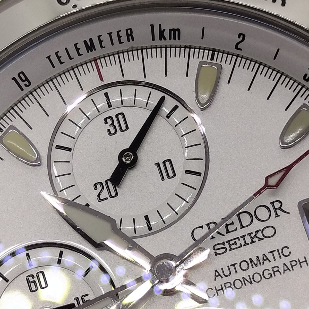 SEIKO Wristwatch CREDOR Phoenix Chronograph for Men’s silver color 40.8mm
