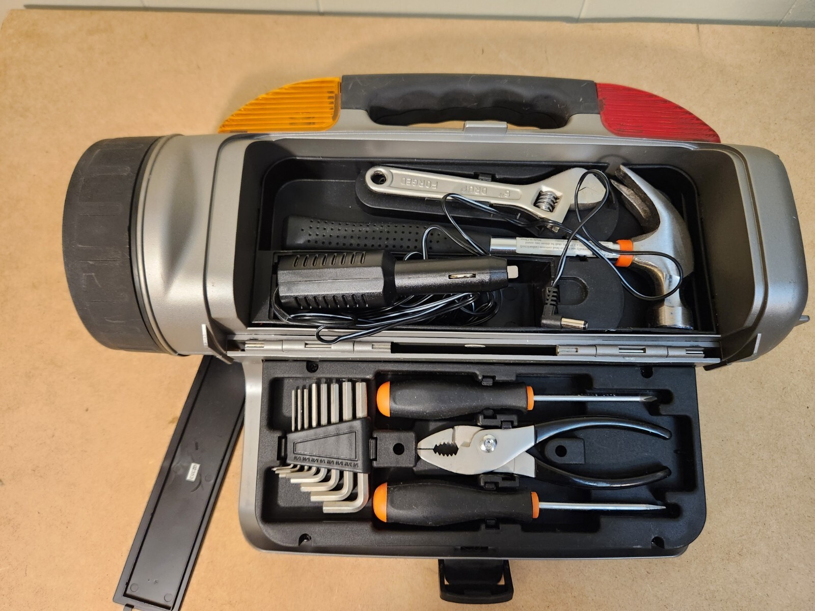 Vintage Brookstone Emergency Flashlight, Radio and Multi-tools, Preowned, Tested
