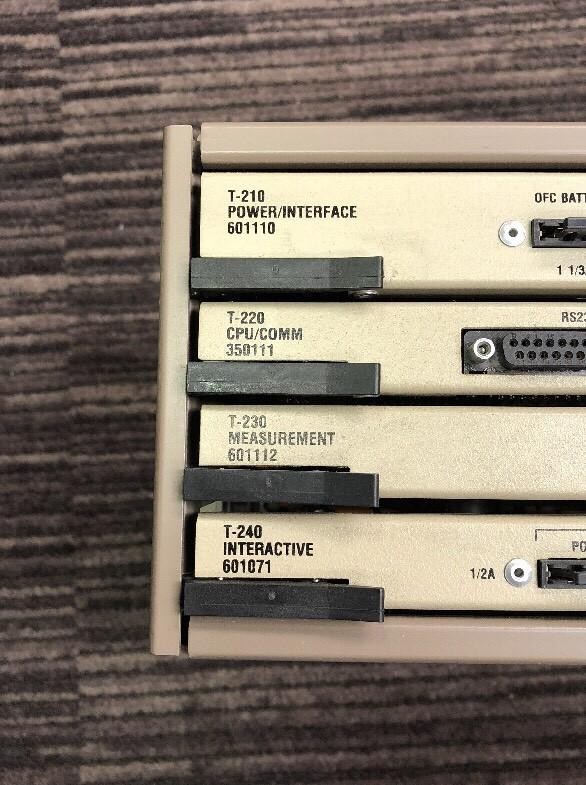 R-TEC SYSTEMS T-9/SX REMOTE TEST SHELF WITH T-210 T-220 T-230 T-240