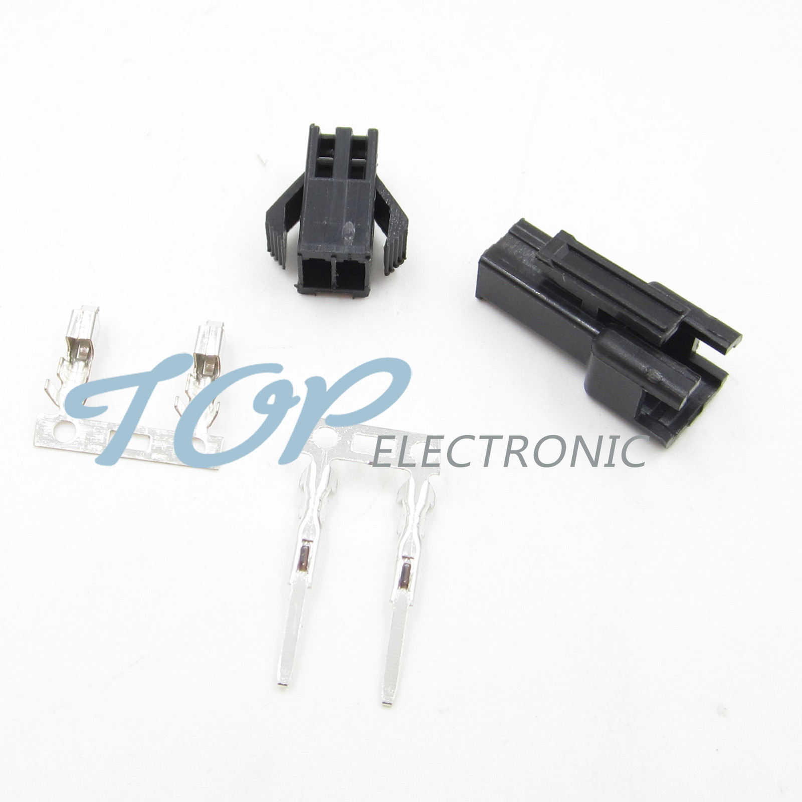 20sets JST Connector Plug 2-Pin Female ,Male ,Crimps New Black