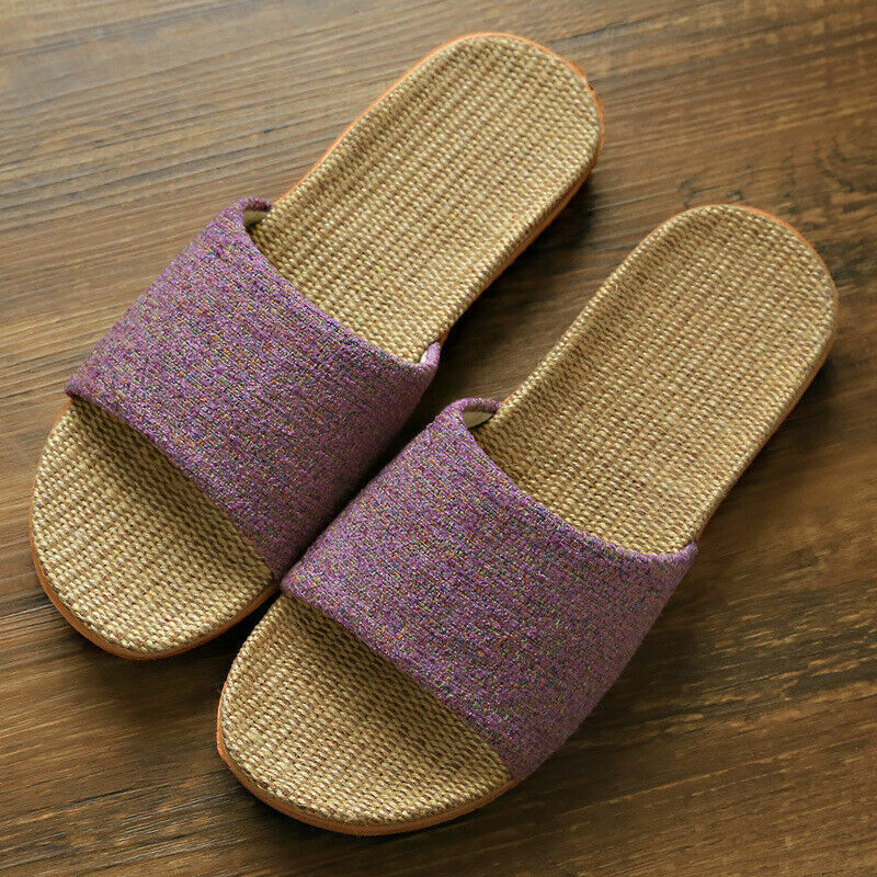 New Unisexy Tatami Slippers Home Indoor Slipper Open Toe Scuff Shoes Slides