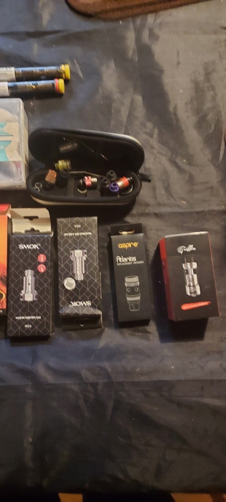 Box of coils and miscellaneous Parts