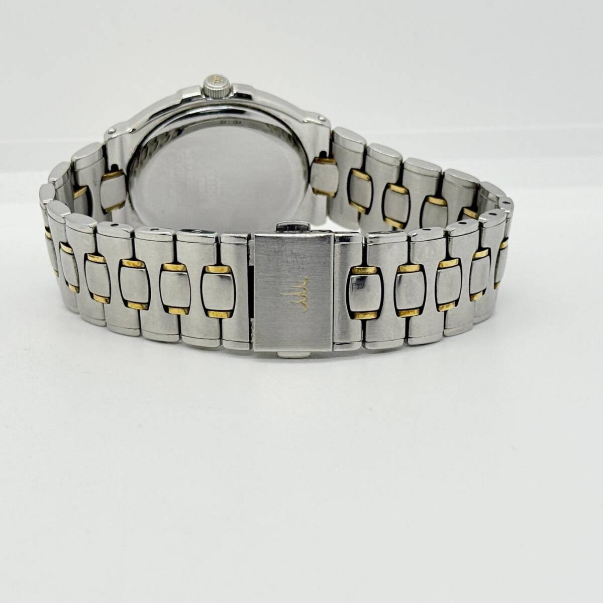 SEIKO Watch CREDOR 4M71-0A10 Kinetic Auto Quartz Silver Gold Unisex Working Auth