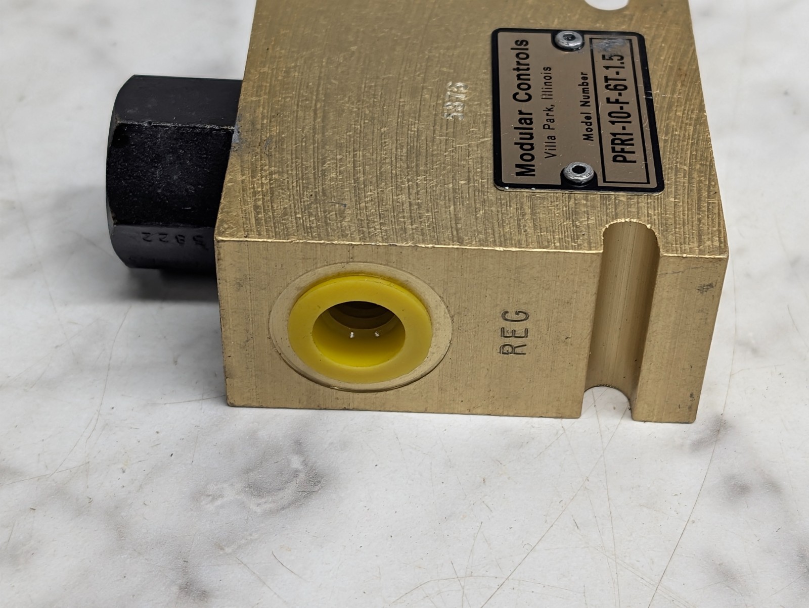 Modular Controls Priority Flow Regulator PFR1-10-F-6T-1.5 Hydraulic Valve Block