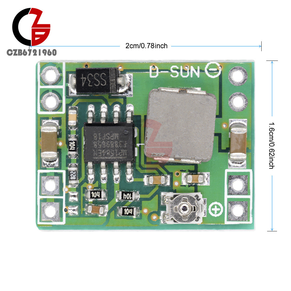20PCS Mini 3A DC-DC Converter Step Down MP1584 Adjustable 3V 5V 16V Power for RC