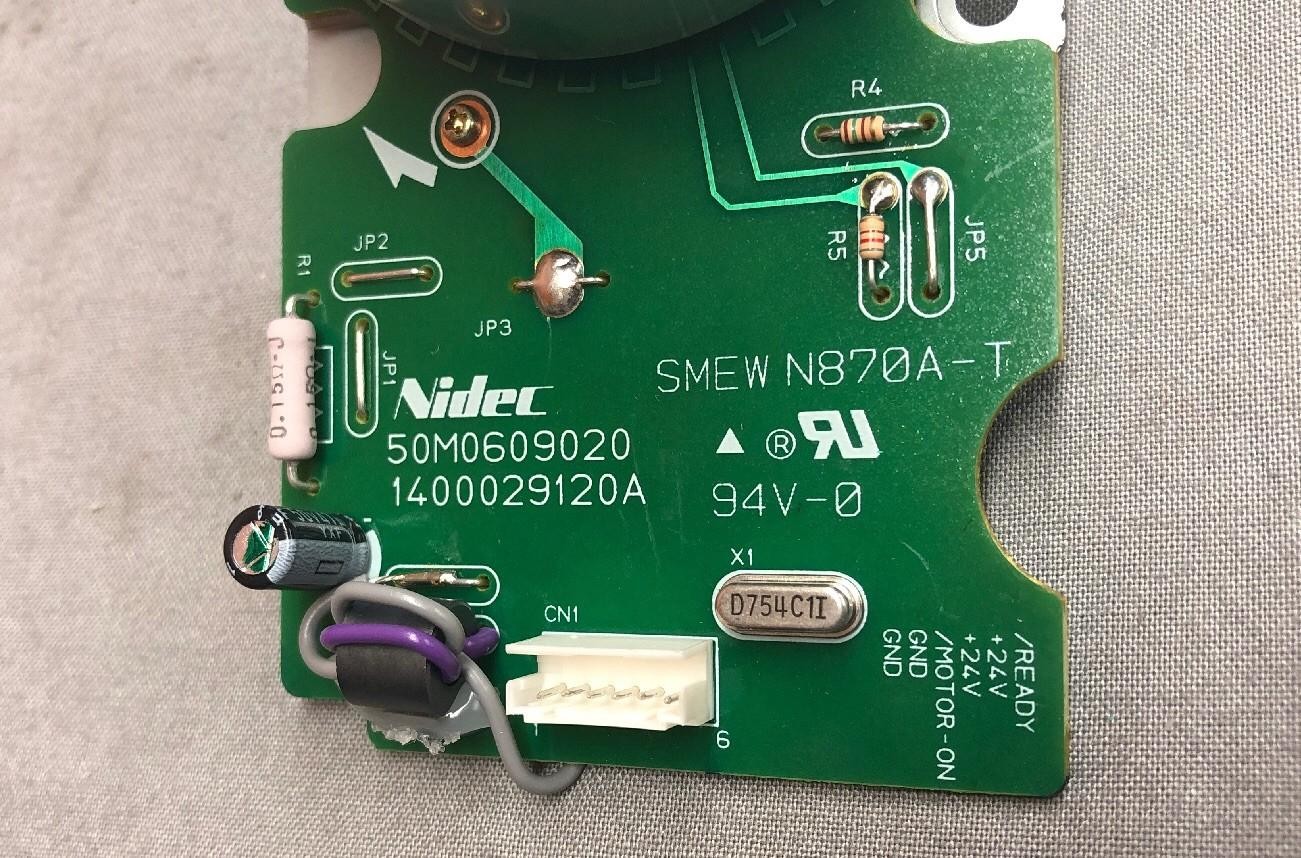 NIDEC RH7-1504 MAIN MOTOR ASSEMBLY 50M0609020 1400029120A