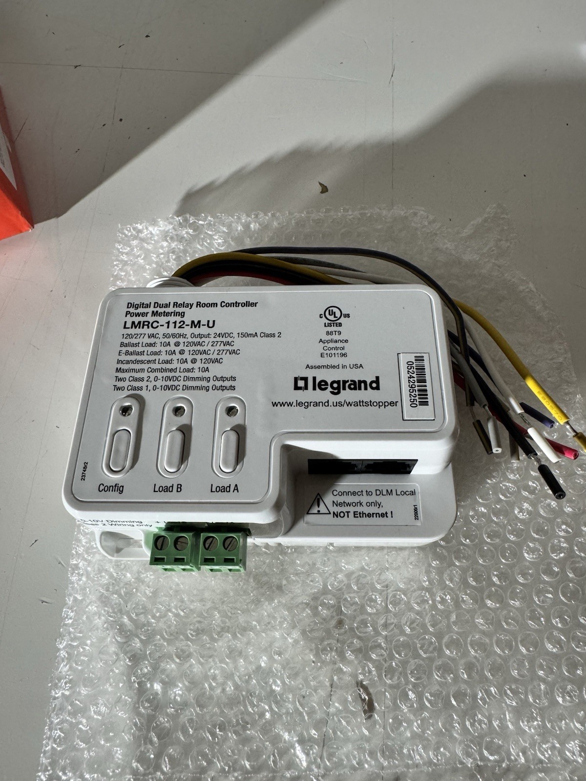 Wattstopper LMRC-112-M-U DLM DIMMING ROOM CONTROLLER BRAND NEW IN BOX