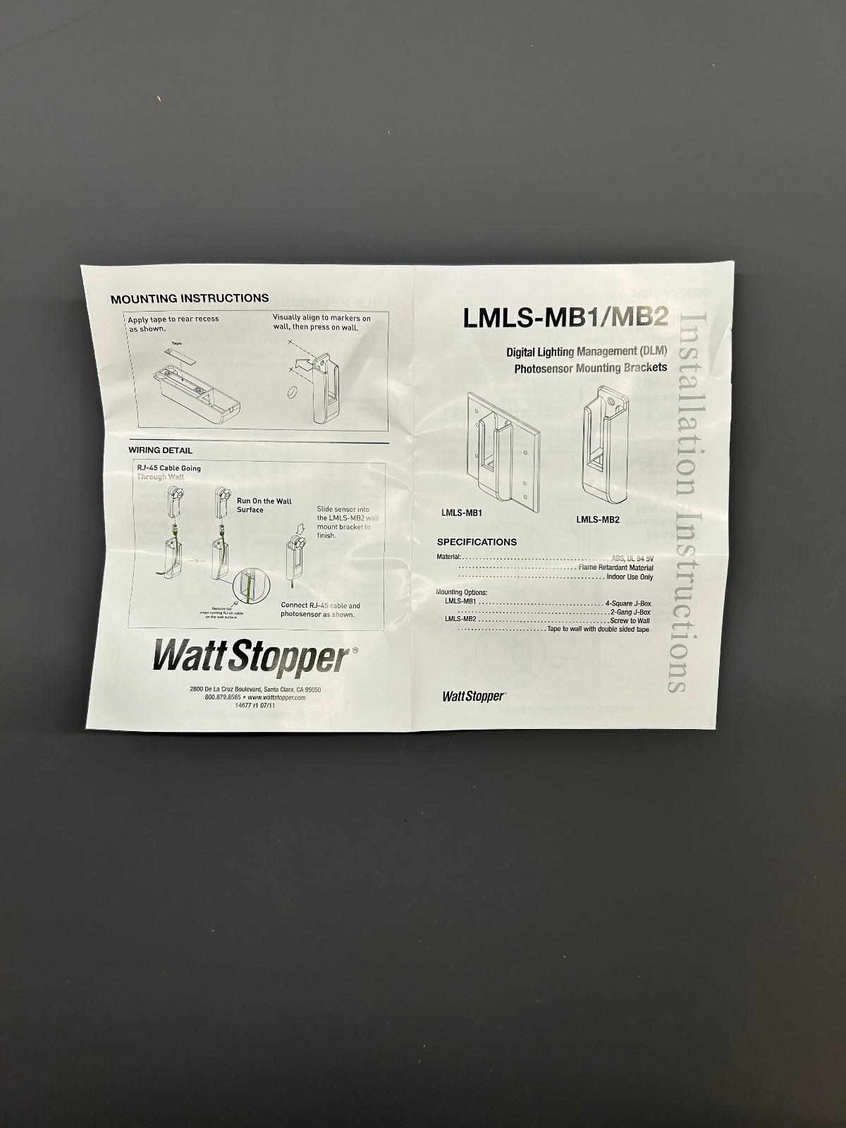 Wattstopper LMLS-MB2