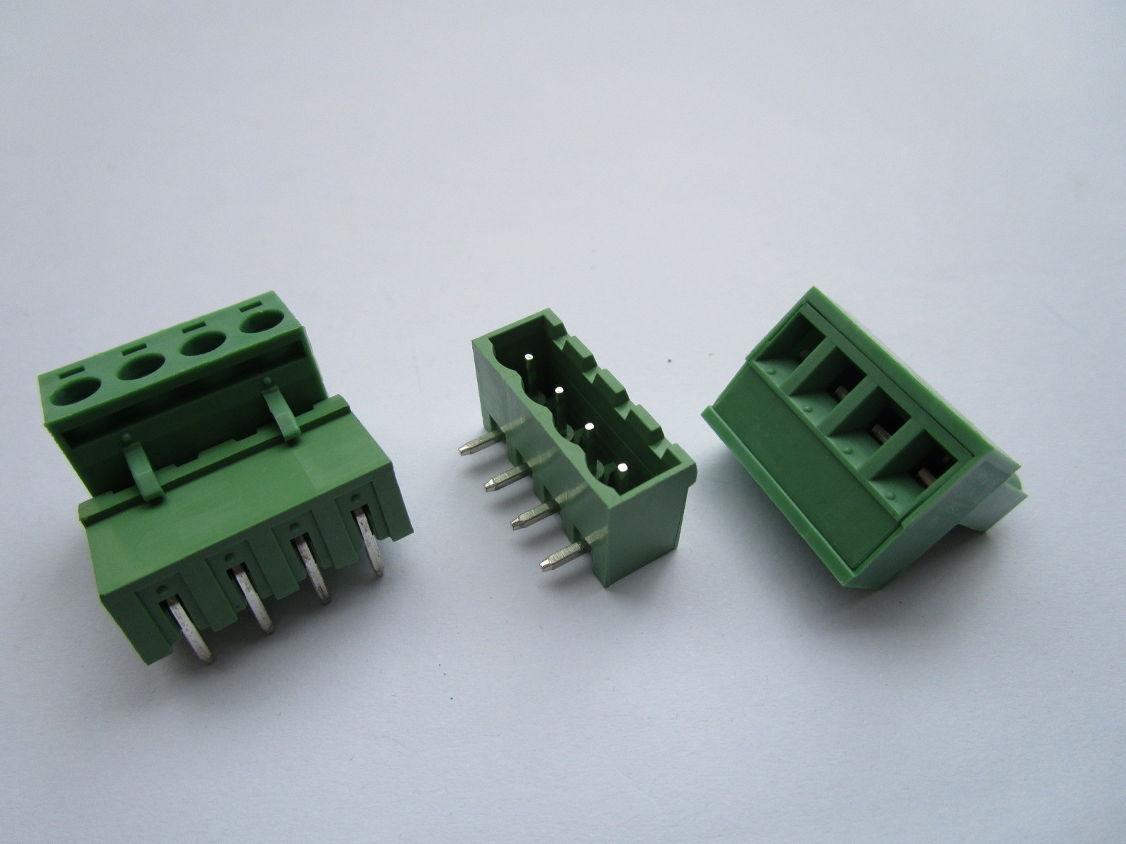 120 pcs 5.08mm Close Angle 4 pin Screw Terminal Block Connector Pluggable Type