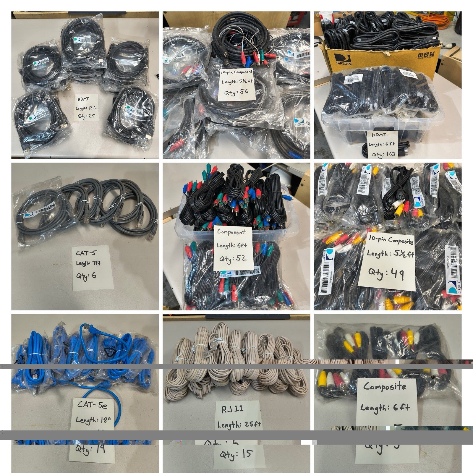 Bulk DIRECTV Installer Equipment Lot