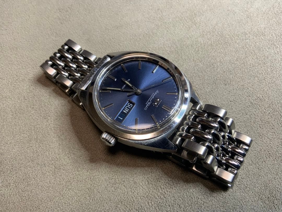 IWC Schaffhausen Electronic 2231A SS Original Dial Blue Automatic(Cal.150) Rare