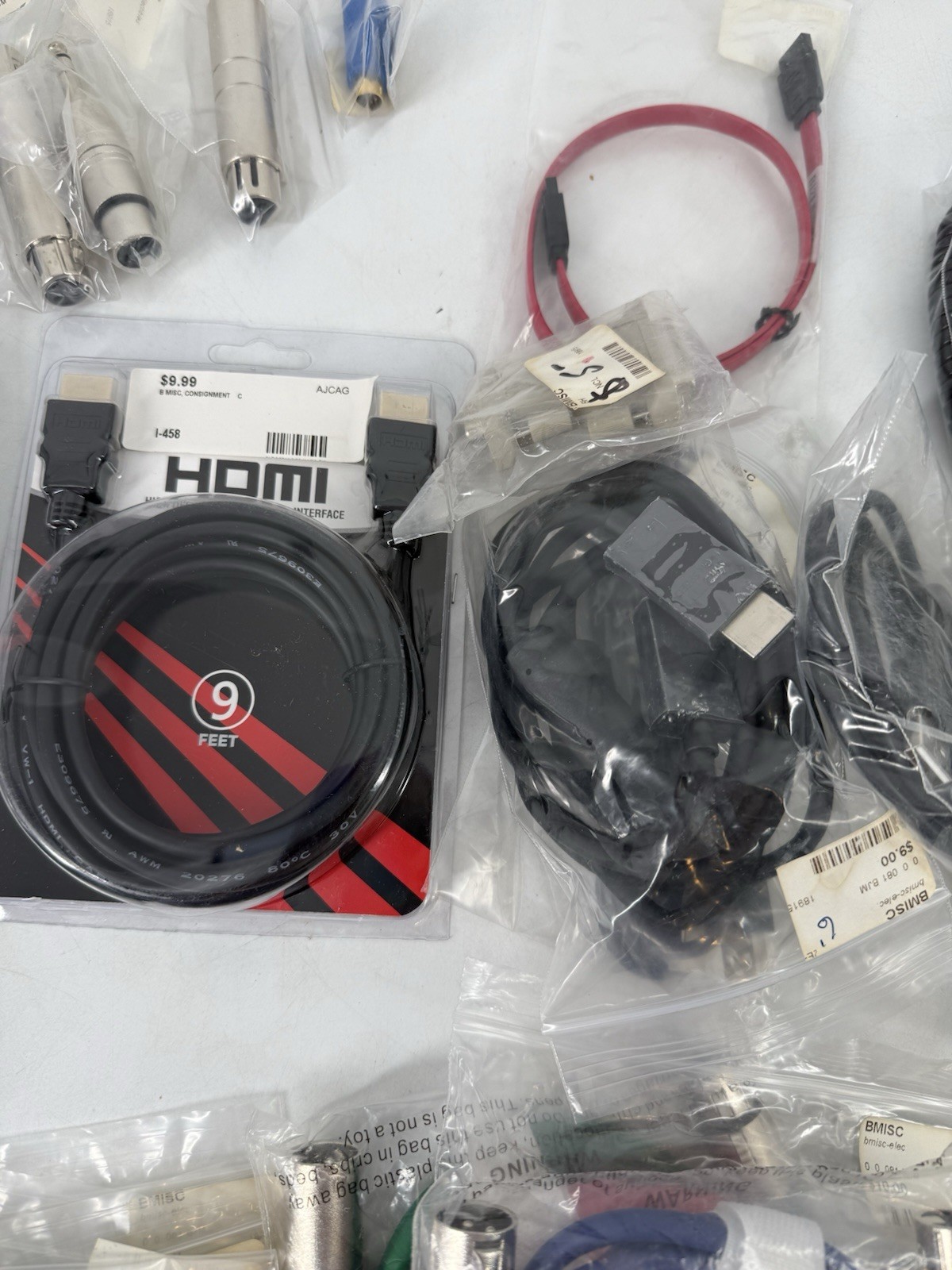 Electronics cables connectors parts for: radios computers games ELECLOT#2