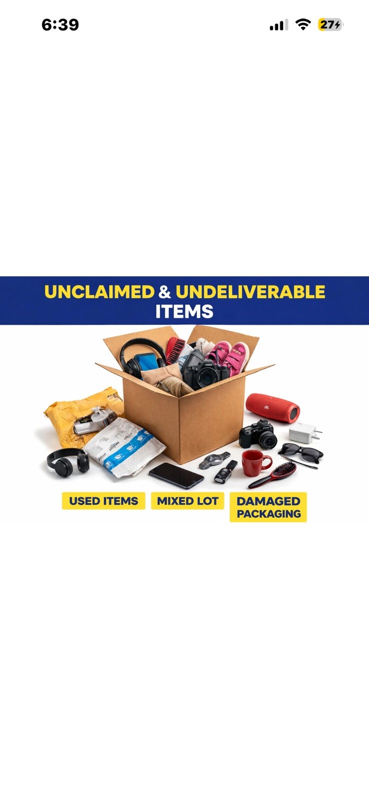 Mystery Box 📦 Unclaimed, Undelivered & Customer Return Items Fun Blind