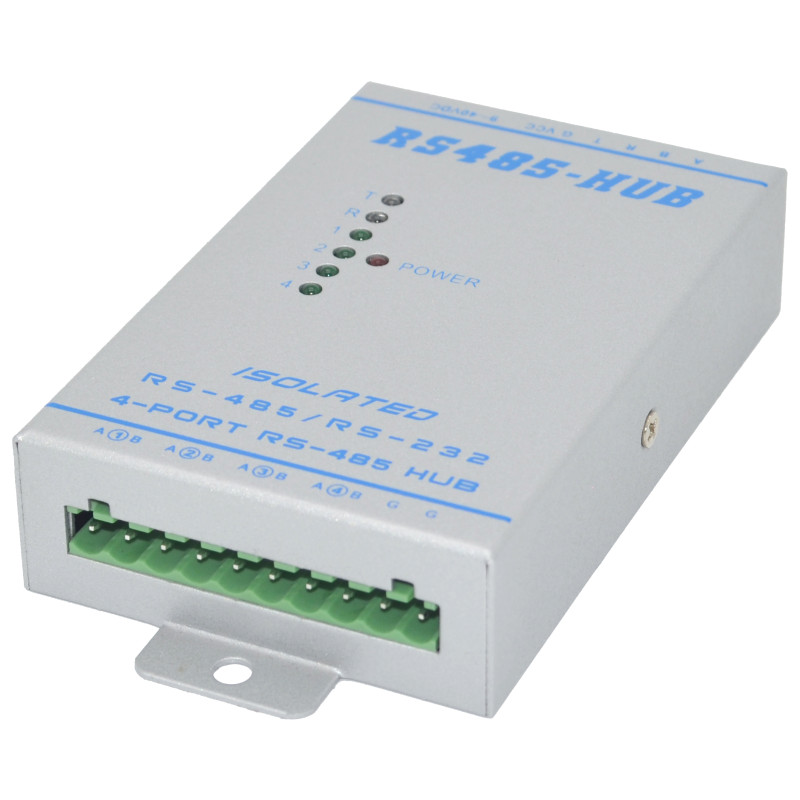 Lightning protection isolated bidirectional 4-way four-port RS485 hub repeater