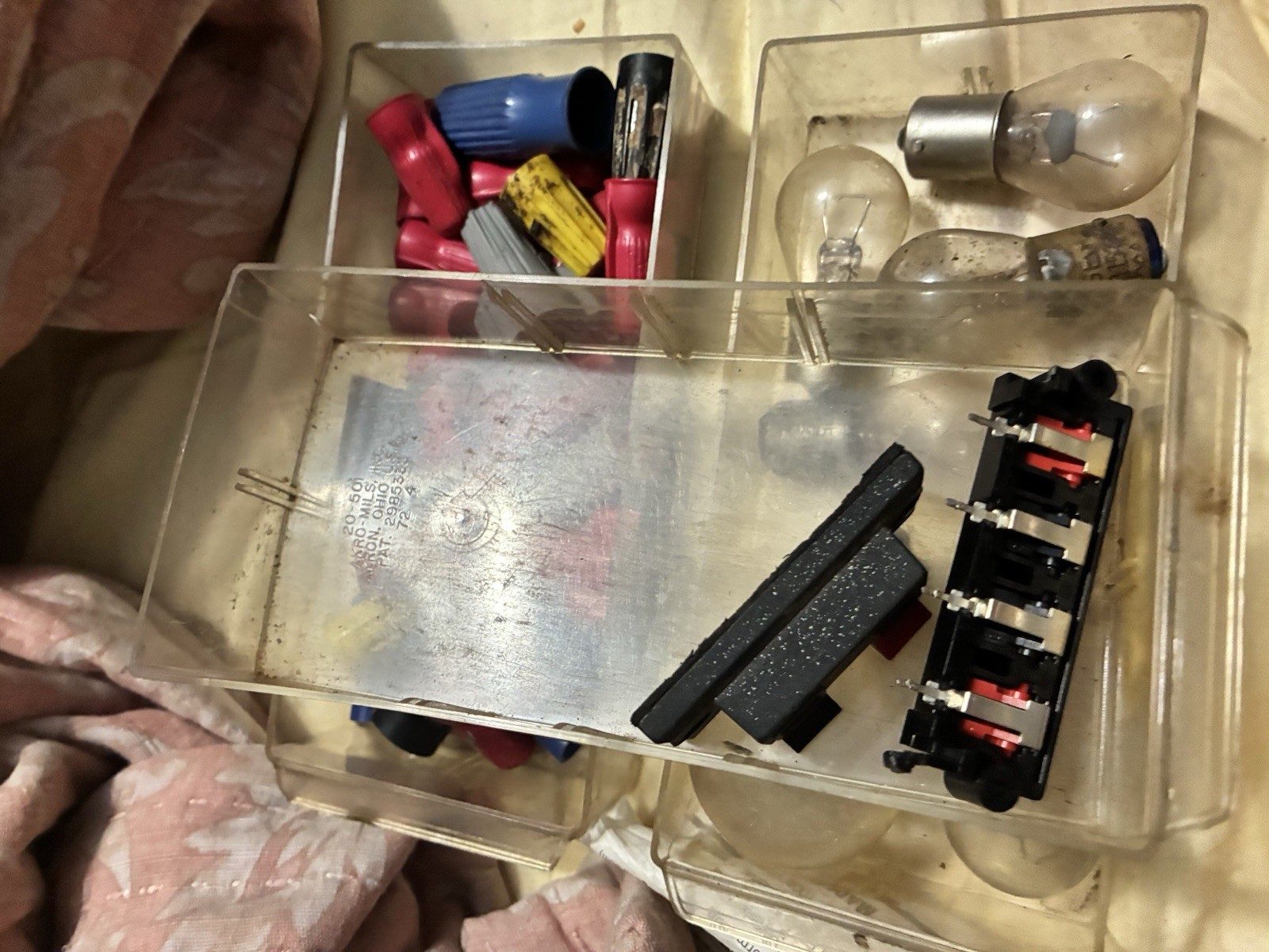 Bulk Electronics Parts Lot – RCA Jacks, Switches, Wiring, Etc– DIY Repair