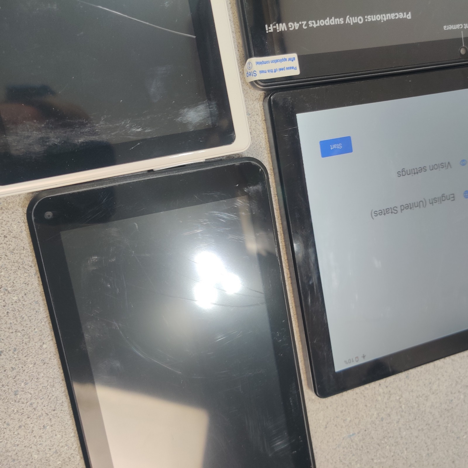 LOT OF 12 UNBRANDED TABLETS FOR PARTS UNTESTED SOLD AS IS