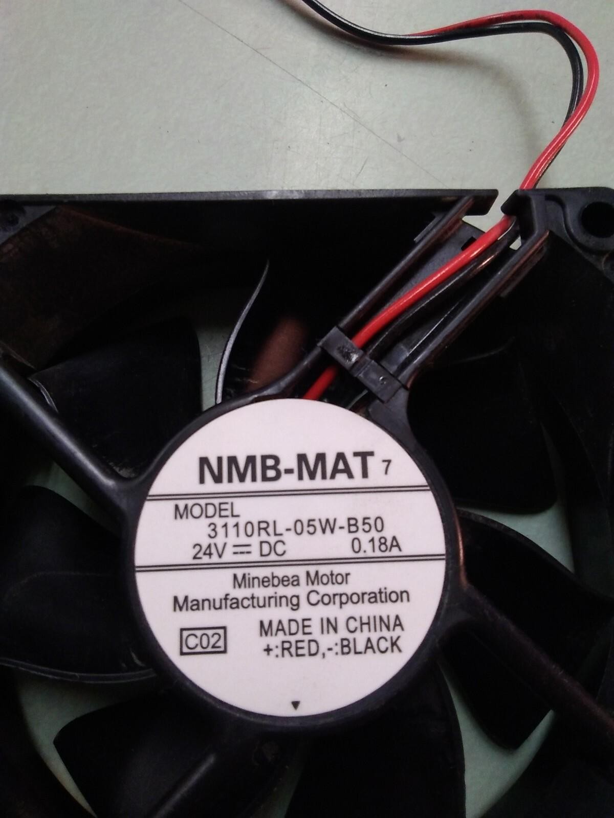 LOT OF 2 NMB- MAT DC cooling fan 3110RL-05W-B50 24V 0.18A