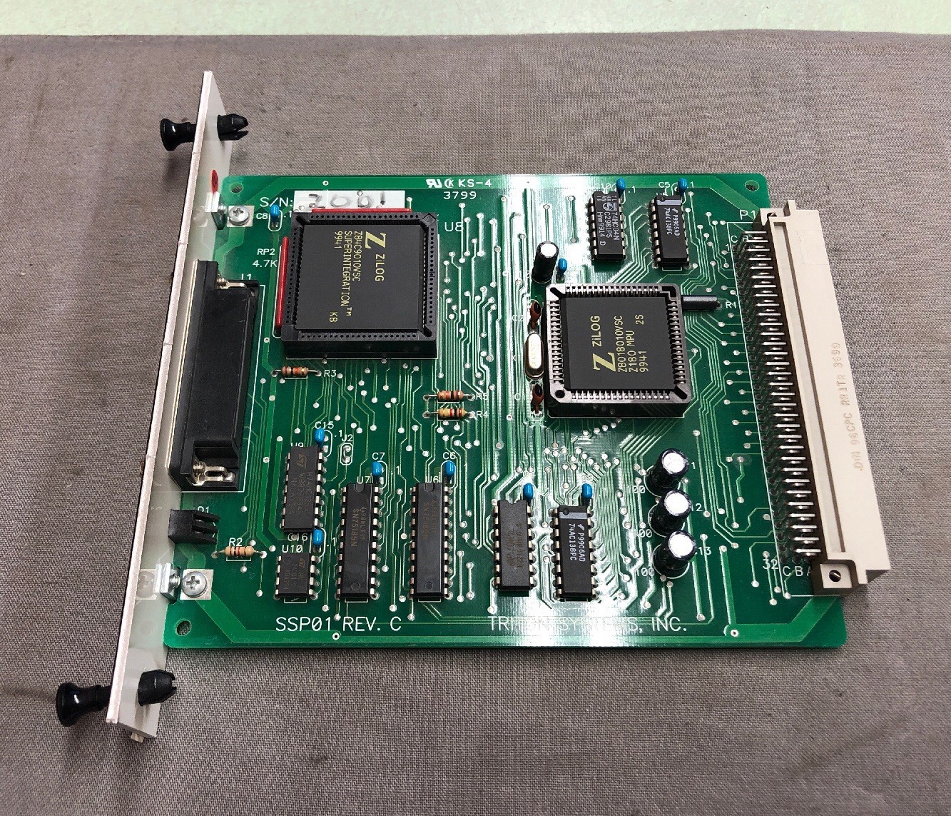 TRITON SYSTEMS CPU CONTROLLER MODULE PLC SSP01 REV. C 9600-2001