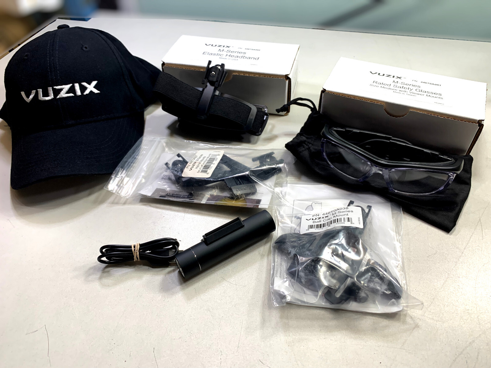 Vuzix Accessories Lot Powercore Mini Safety Goggles Helmet Cap Mount M-Series