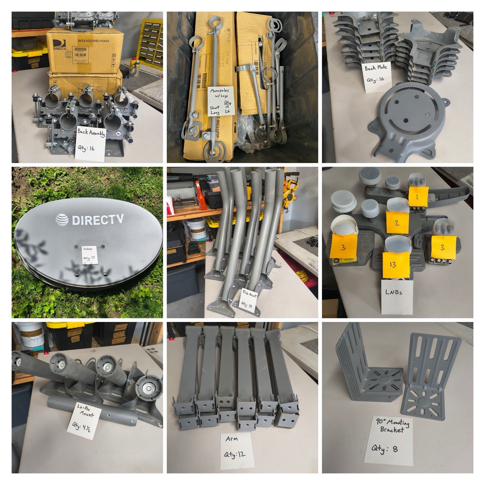 Bulk DIRECTV Installer Equipment Lot