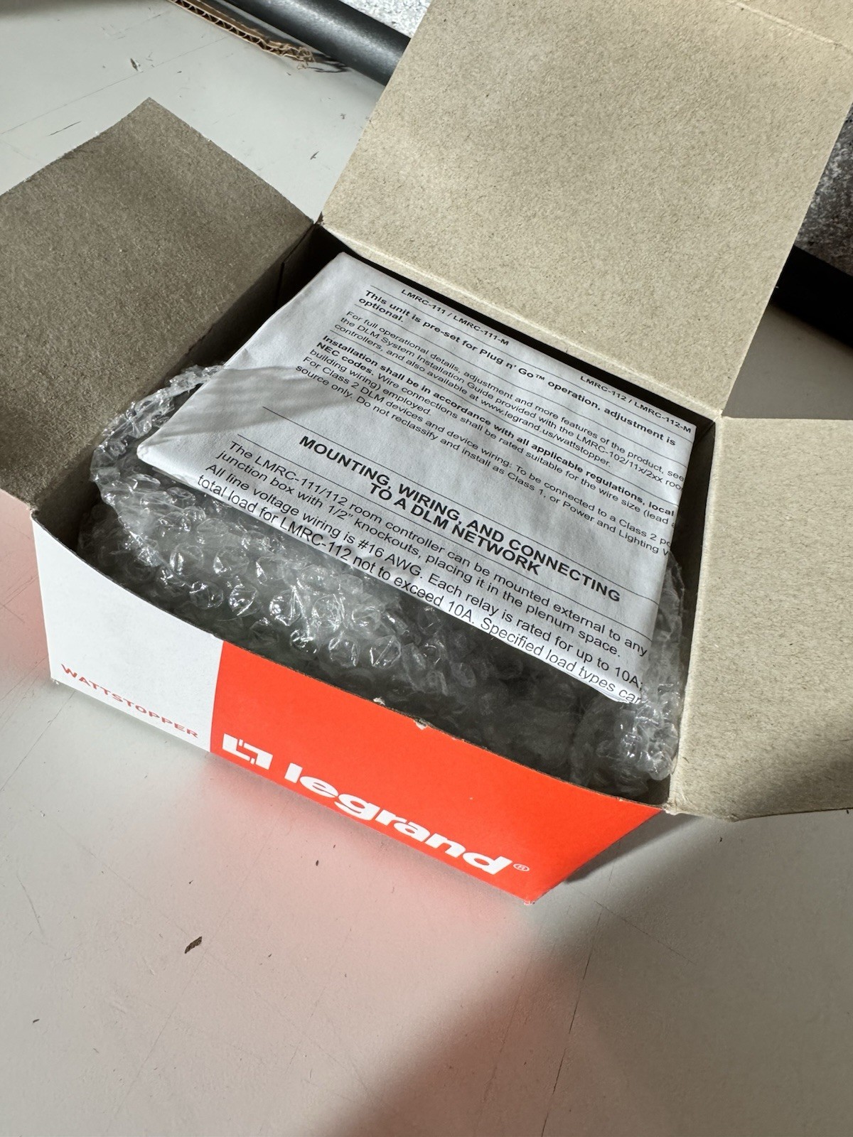 Wattstopper LMRC-112-M-U DLM DIMMING ROOM CONTROLLER BRAND NEW IN BOX