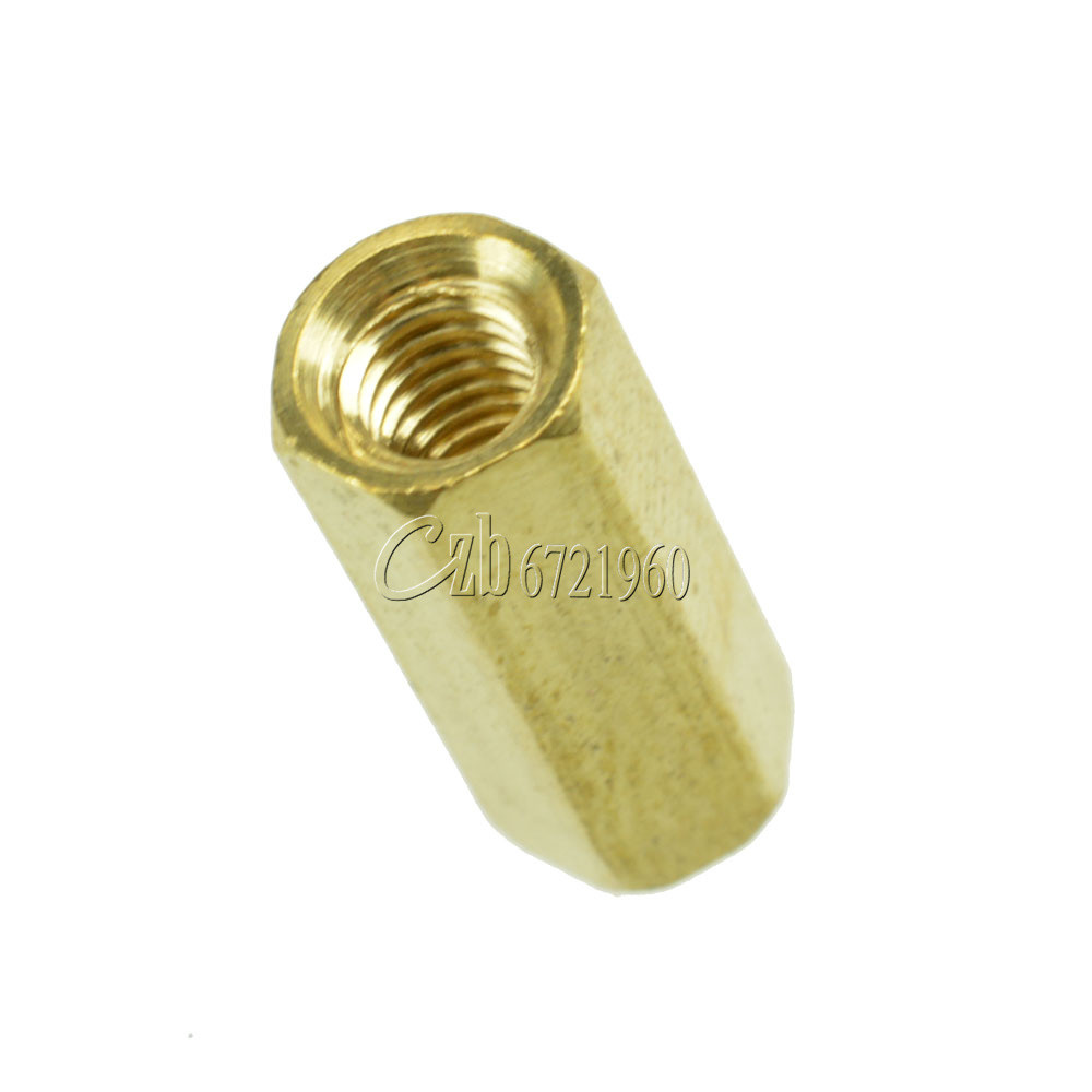 50PCS Brass M3 12mm M3*12 PCB Boards Hex Screw Net Nut Standoff Spacer