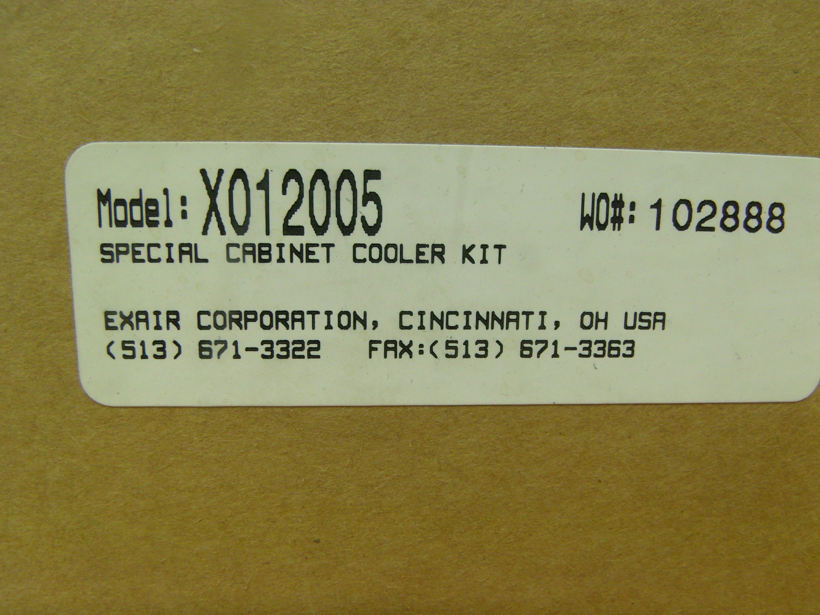 Wexair 4608SS cooler w/ thermostat 9107 complete kit NEW instructions and all