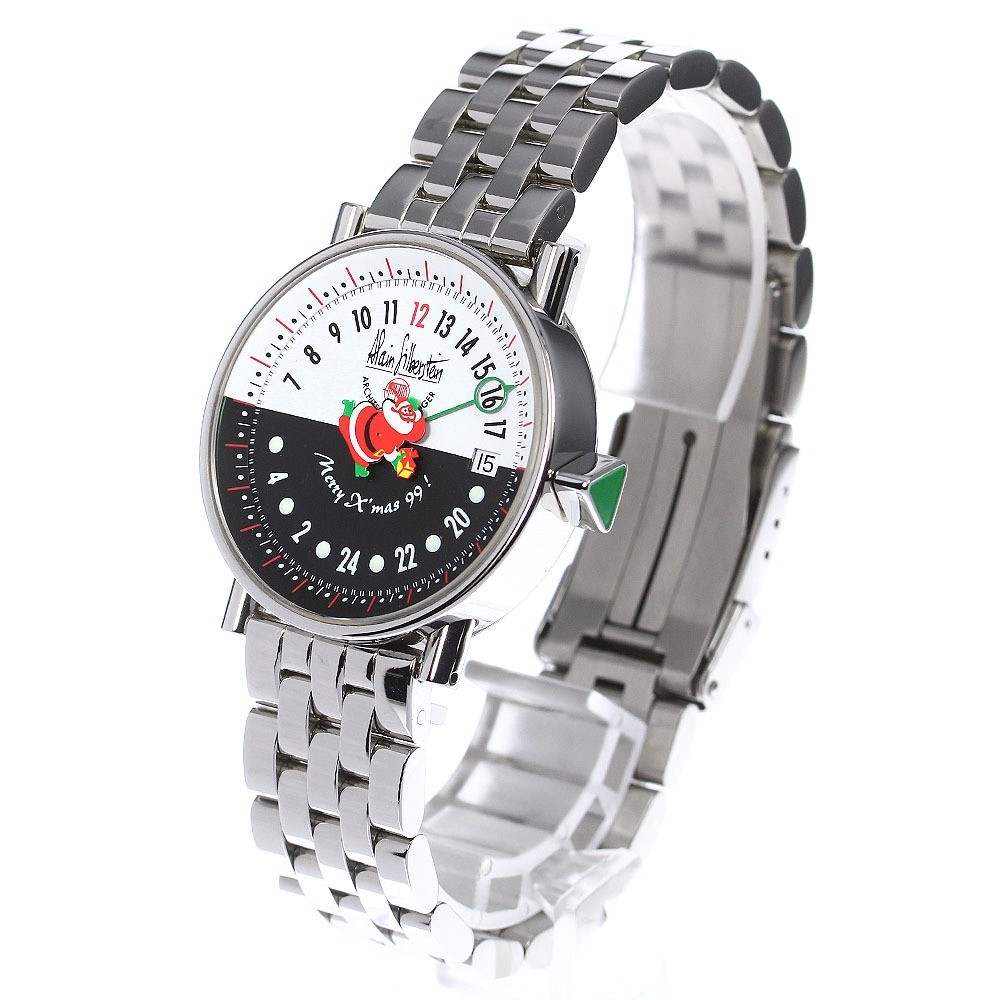Alain Silberstein VH13 24 Hours Santa Claus Automatic Mens Watch White Black