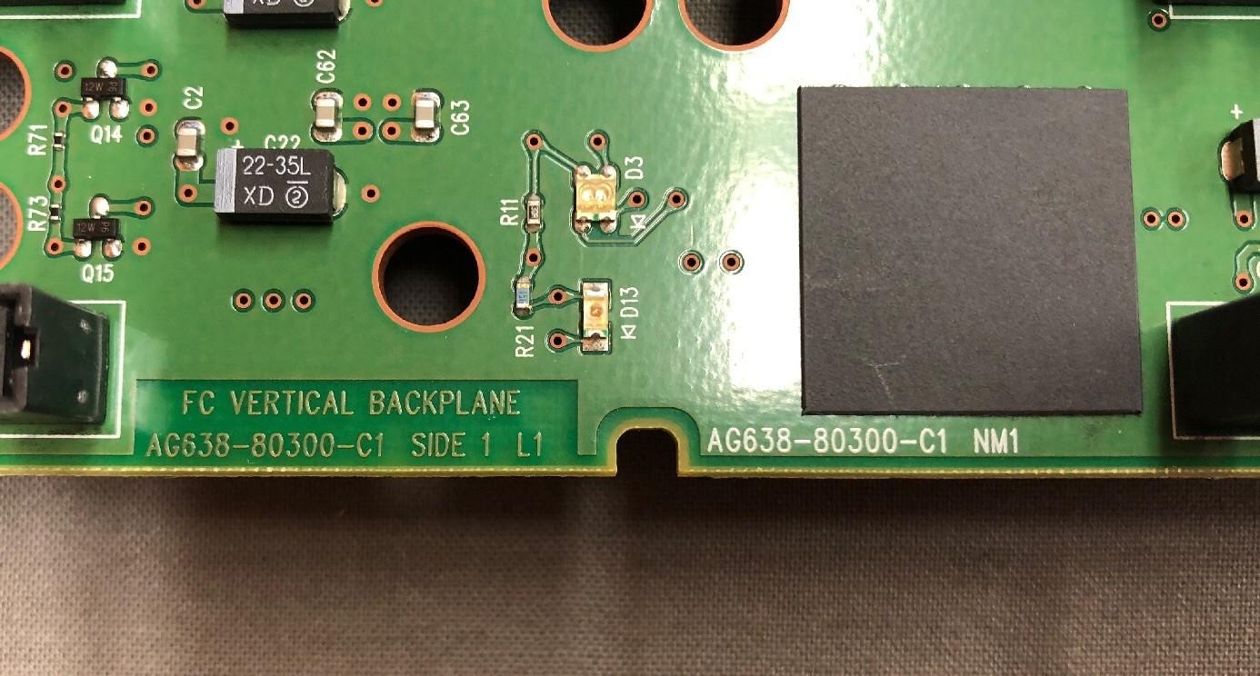 HP 461493-005 Fibre Channel Backplane Board Eva M6412 AG638-60310 REV A1