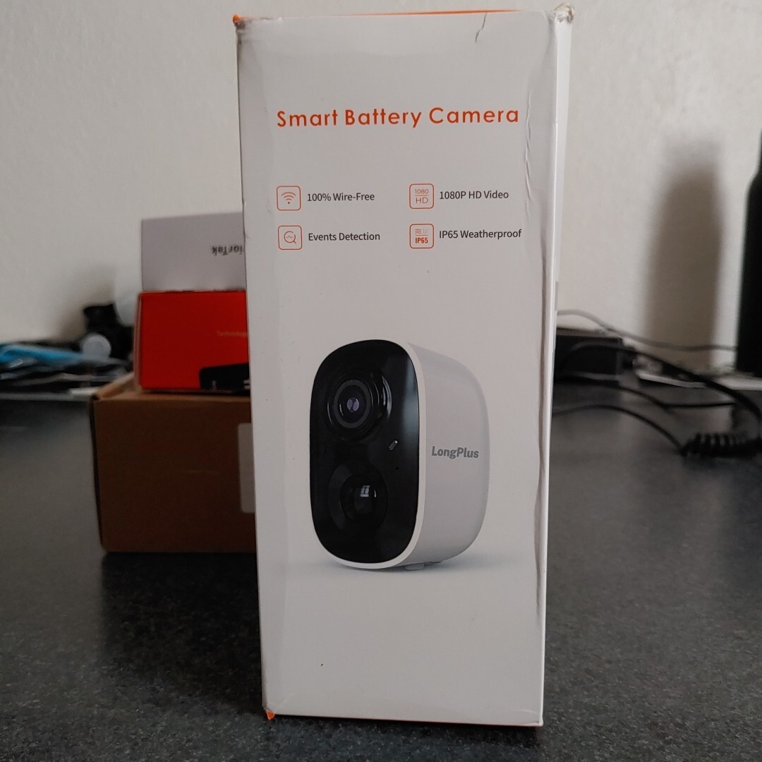 LongPlus Cam Wireless Security Camera with Spotlight, 1080P Battery Power