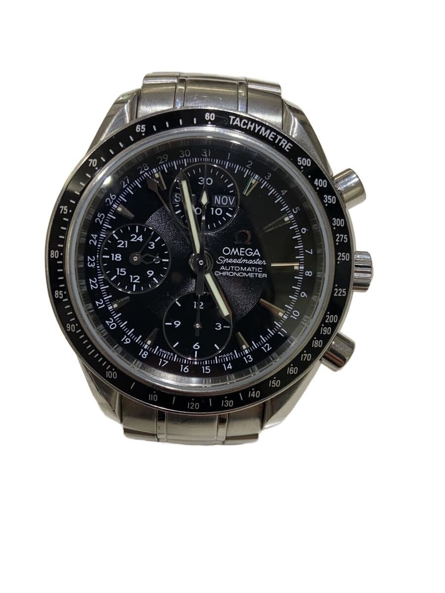OMEGA Speedmaster Day-Date Triple Calendar Watch SS Auto Black Dial 3220.50 Mens
