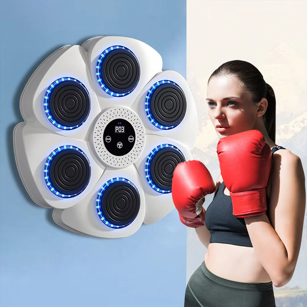 White Music Boxing Machine, Boxing Machine Wall Mounted Music, Smart Bluetooth