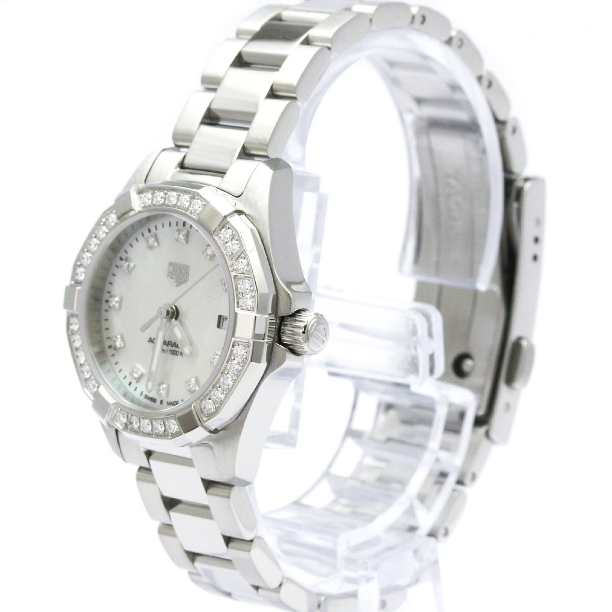 TAG Heuer Aquaracer Lady Diamond Stainless Steel Quartz Women’s Watch Date Round