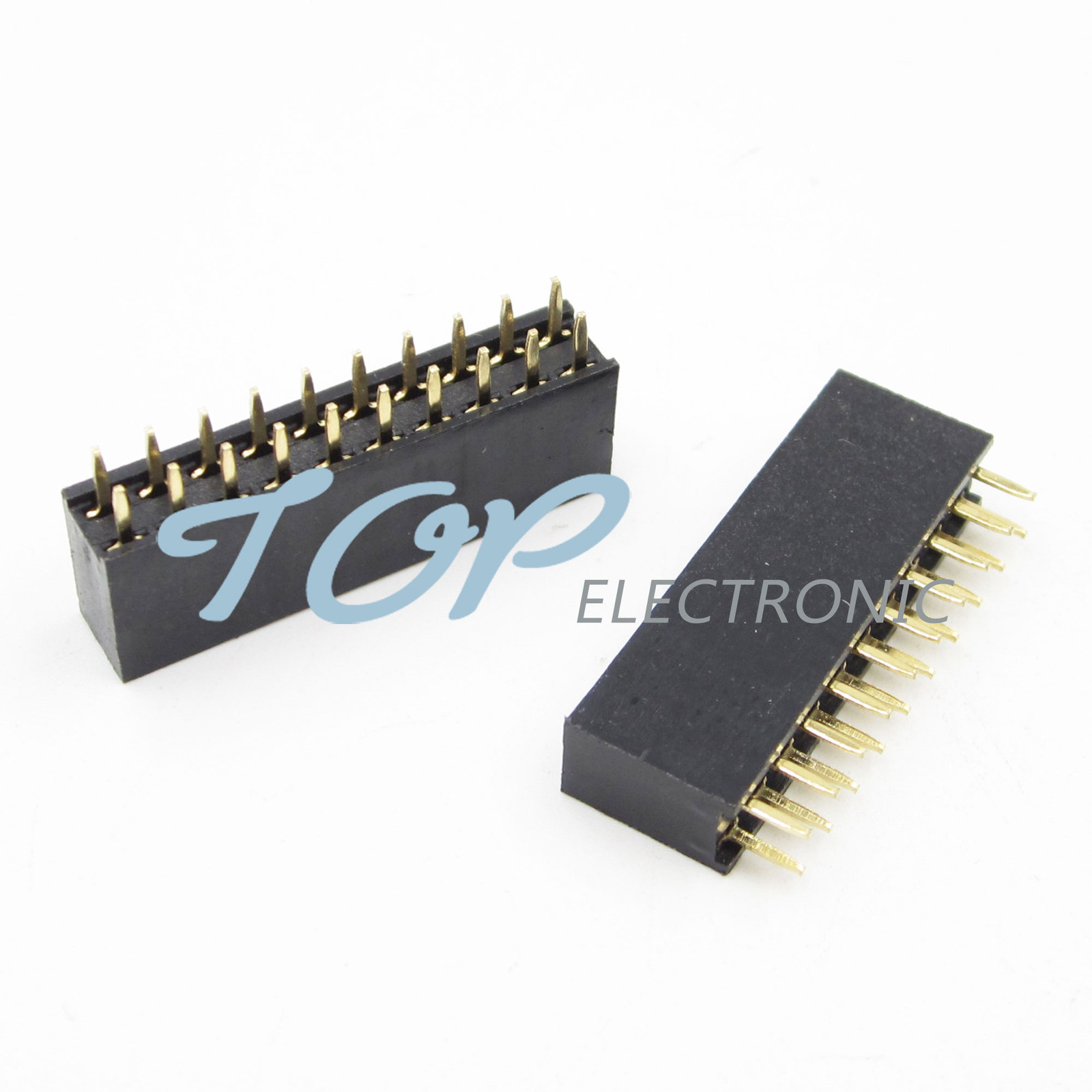 50PCS 2×10 20Pin 2.54mm Double Row Female Straight Header Pitch Socket Pin Strip