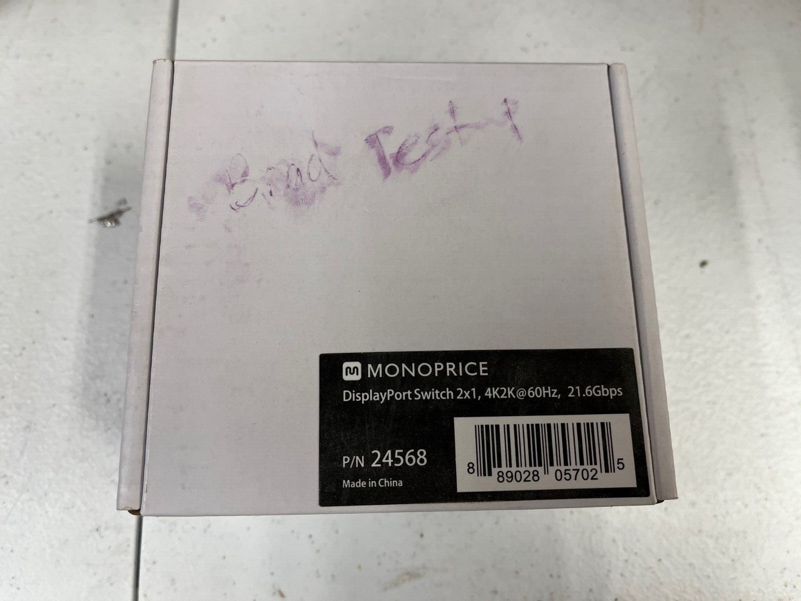 Monoprice #2457 DisplayPort Switch 2×1 4K Version New in box