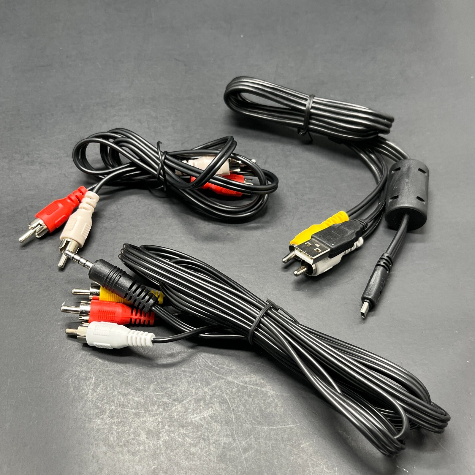 Untested Audio RCA AV Cables As-Is ( Lot of 3)
