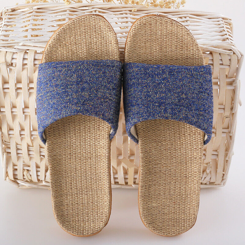 New Unisexy Tatami Slippers Home Indoor Slipper Open Toe Scuff Shoes Slides
