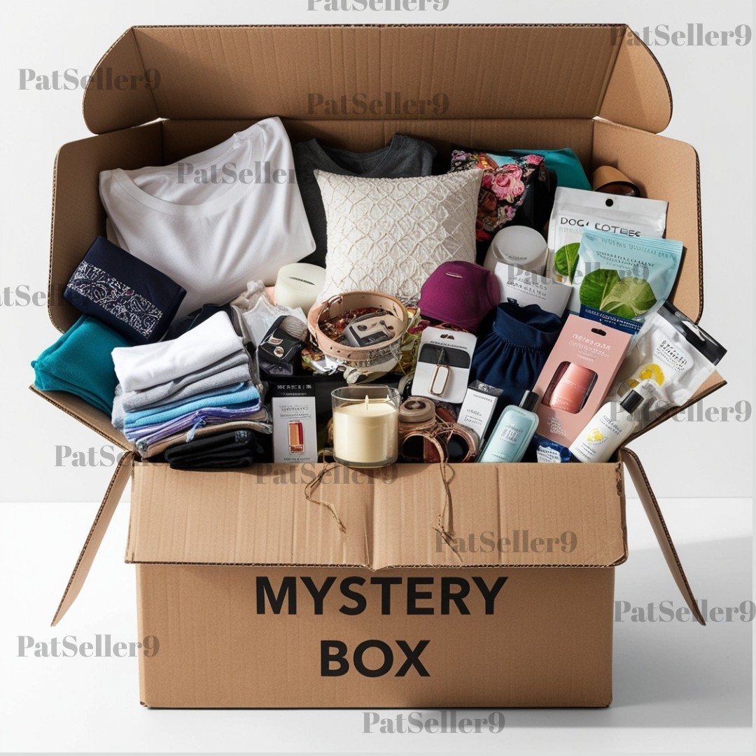 8 Pc Mystery Box – Unclaimed Mail, Overstock Random Items Surprise Gifts Inside!